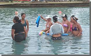 Aquafit in der warmen Lagune