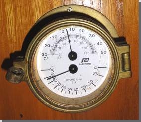Morgentemperatur in der Kajte